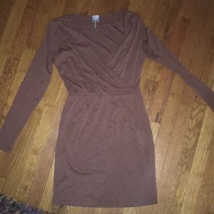 Bobi size M, knee length, Long sleeve wrap dress